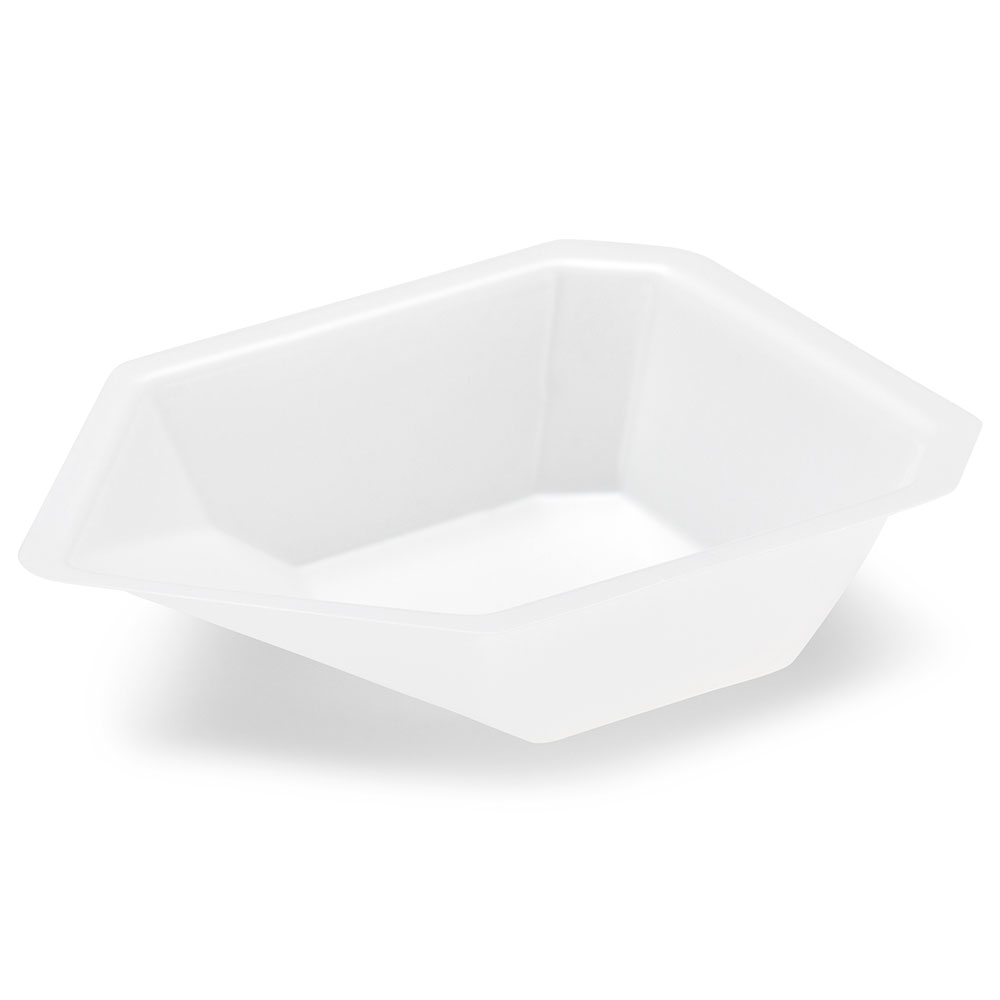 Globe Scientific Weighing Boat Vessel, Plastic, with Pour Spout, Antistatic, PS, White/Natural, 25mL aluminum weighing dishes;aluminum weigh boats;aluminum weighing pans;aluminum weighing boats;aluminum weighing dish;disposable aluminum weighing dish;;